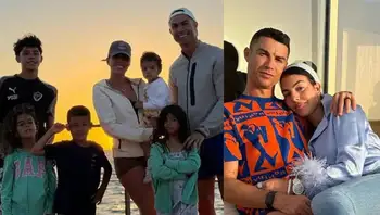Georgina Rodríguez y Cristiano Ronaldo junto a sus hijos, en una imagen familiar. El inesperado paso de Georgina Rodríguez tras su boda con Cristiano Ronaldo: ¿qué hizo?