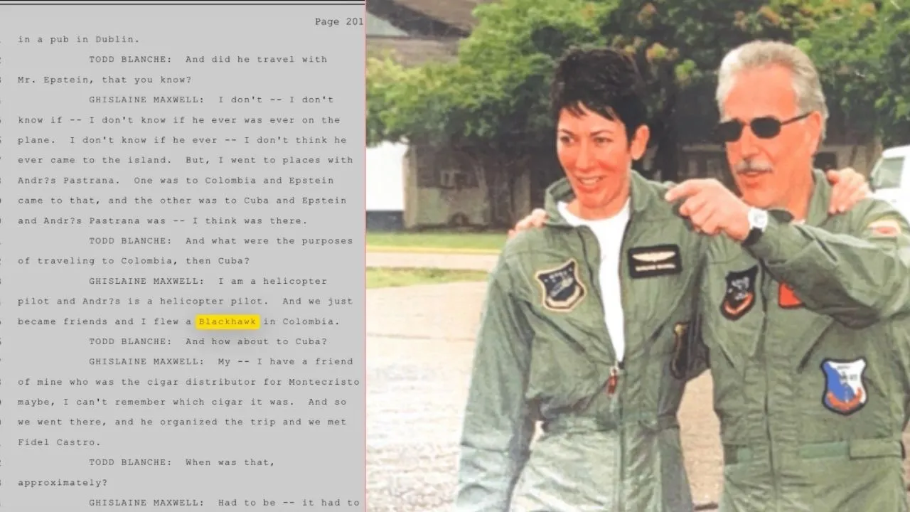 Ghislaine Maxwell aparece abrazando al expresidente Andrés Pastrana Primera aparición de Andrés Pastrana en los archivos de Epstein
