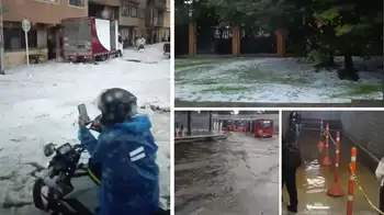 Granizada y fuertes lluvias golpean Bogotá Estas son las impresionantes imágenes que dejaron las fuertes lluvias en Bogotá