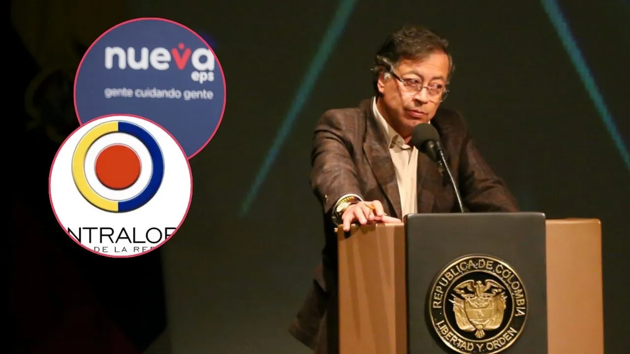 Gustavo Petro habla de la Nueva EPS La Contraloría advierte por finanzas de la Nueva EPS y el presidente Petro se defiende