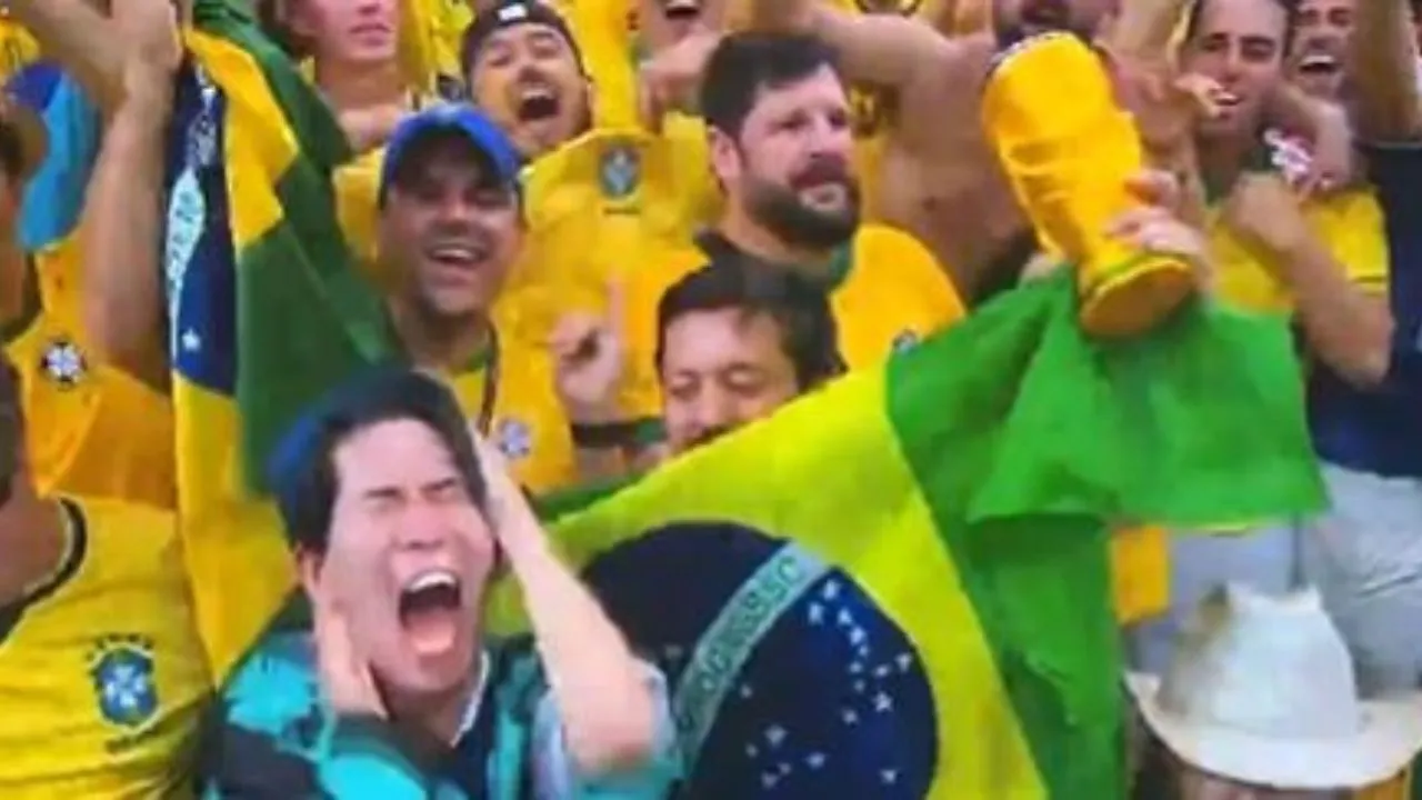 Hincha de Japón Video | El japonés que estuvo en el lugar equivocado en medio de la euforia brasileña