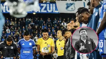 Homenaje a Santiago Castrillón en el Estadio El Campín Videos | Hinchas de Millonarios dan ejemplo de cómo se hace un verdadero minuto de silencio