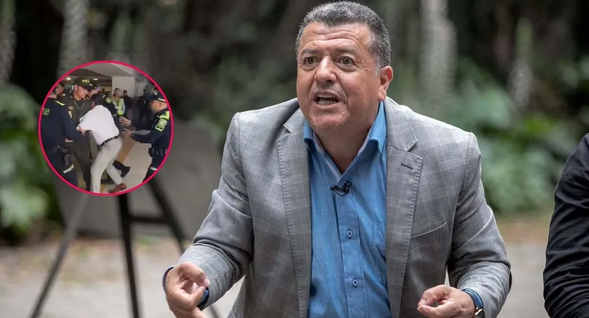 Hugo Ospina fue arrestado en Colombia Video | Así 'arrastró' la Policía a Hugo a Ospina en Bucaramanga en medio de una protesta