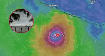 Huracán Polo en México ahora es categoría 5 México en alerta máxima: huracán Polo se fortalece a categoría 5, varias zonas en riesgo