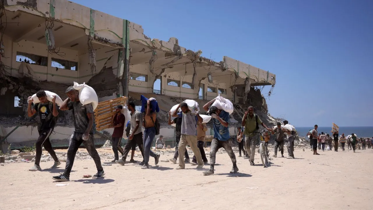 Imagen de referencia retorno de palestinos Miles de palestinos regresan a Ciudad de Gaza tras el alto el fuego entre Israel y Hamas