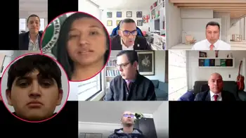Imagen de una de las audiencias por la muerte de Jaime Esteban Moreno Caso Jaime Esteban Moreno | Por incitar golpes y pedir más violencia, piden capturar a la del disfraz azul