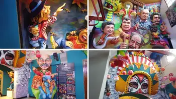Figuras del museo del carnaval de negros y blancos El museo del Carnaval de Negros y Blancos: un lugar donde la fiesta vive todo el año