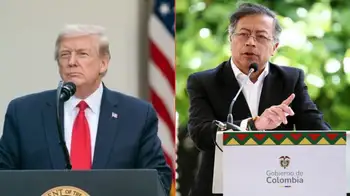 El presidente de EE. UU. Donald Trump y el presidente de Colombia Gustavo Petro EE. UU. descertificó a Colombia en la lucha contra el narcotráfico, pero con excepciones