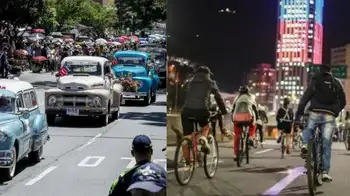 Desfile autos clásicos en Medellín Feria de las Flores 2025 Autos antiguos en Medellín vs. ciclovía histórica en Bogotá: así celebran dos ciudades el 7 de agosto