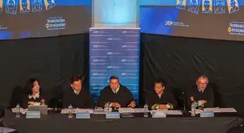 Magistrados de la JEP en audiencia previa a conocer sentencia por secuestro JEP ordena al Dapre reconfigurar grupo contra minas antipersonal