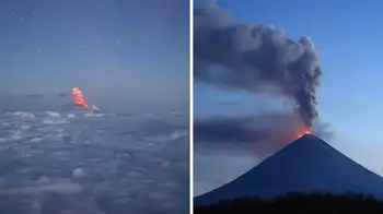 Este fue el volcán que entró en erupción tras sismo en la costa rusa Imágenes del volcán que entró en erupción tras el terremoto cerca de la costa rusa