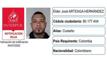 Costeño búsqueda Interpol Interpol se mete en investigación por ataque a Miguel Uribe, activan circular roja