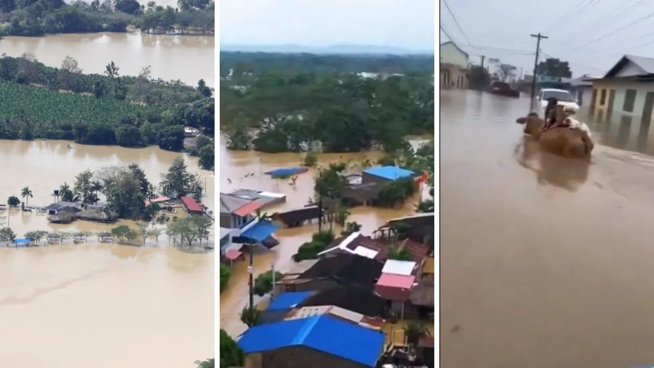 Imágenes captadas en distintas regiones evidencian la magnitud de la emergencia. Imágenes revelan el impacto del frente frío en Colombia: al menos 14 muertos y miles de damnificados