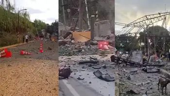 Imágenes muestran los daños en el peaje El Bordo, en el Cauca, tras la explosión. Impactantes imágenes: así quedó el peaje El Mango tras explosión de carro bomba en Cauca