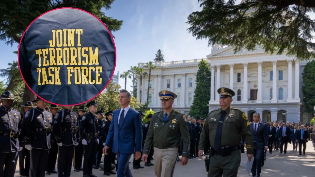 Imágenes oficiales de referencia del FBI y el estado de California. Alerta máxima del FBI: Revelan plan de Irán para atacar California con drones desde buques secretos
