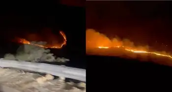 Incendio en Villa de Leyva continúa activo durante la noche en Boyacá. Video | Así avanzan las llamas en Villa de Leyva y zonas aledañas durante la noche de este lunes