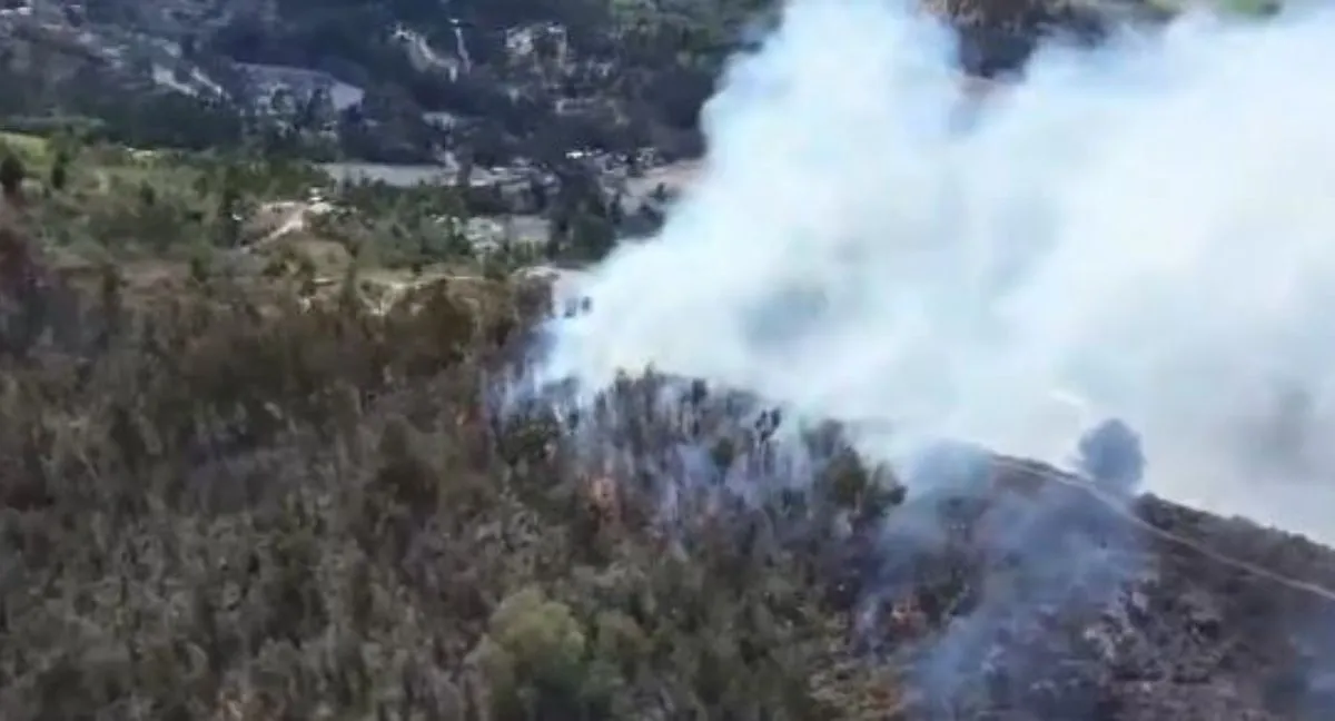 Incendio forestal Cucunubá, Cundinamarca Video | Cucunubá, Cundinamarca, bajo fuego: grave incendio forestal preocupa a la región