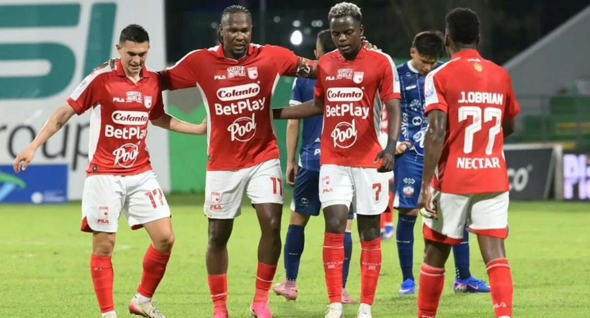 Independiente Santa Fe Goles | Con sufrimiento, Independiente Santa Fe eliminó a Fortaleza y avanzó a cuartos de la Copa