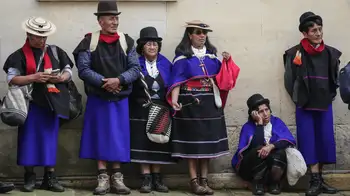 Indígenas Misak acampan frente a la Agencia Nacional de Tierras en Bogotá. 500 indígenas Misak llegaron a Bogotá desde el martes: esto es lo que le exigen al Gobierno