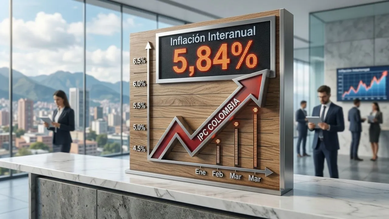 Inflación en Colombia llegó a 5,84 % en mayo, según el Dane. Inflación en Colombia no cede: tercer mes consecutivo al alza y enciende alertas