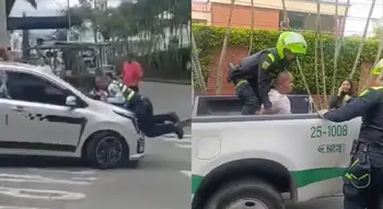 Infractor atentó contra agente de tránsito Por una multa: cargos al hombre que hirió y arrastró a un agente de tránsito en Armenia