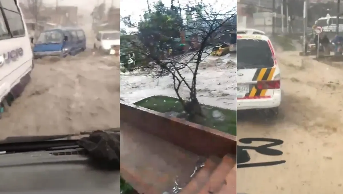 Inundaciones en Soacha afectan calles de varios barrios y la Autopista Sur. Videos: inundaciones en Soacha convierten calles en ríos y paralizan la Autopista Sur