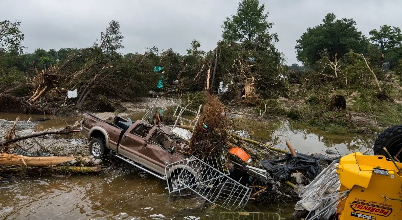 Inundaciones Texas Crece desastre en Texas, Estados Unidos