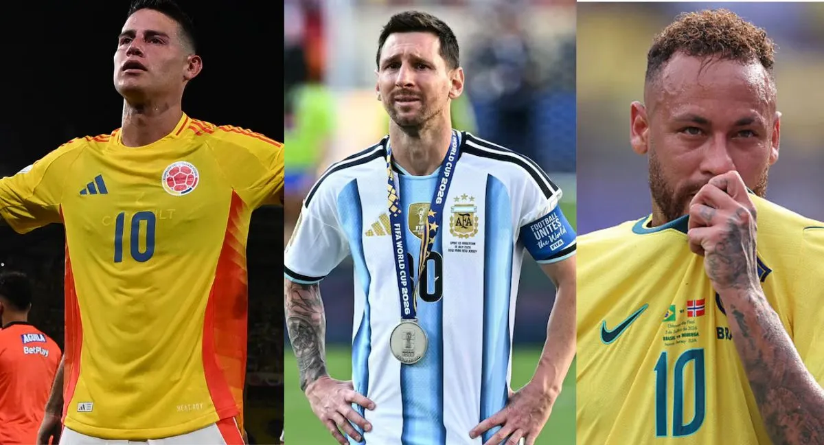 James Rodríguez James, Messi y Neymar, el adiós de tres grandes de sus selecciones: ¿murió el número 10?