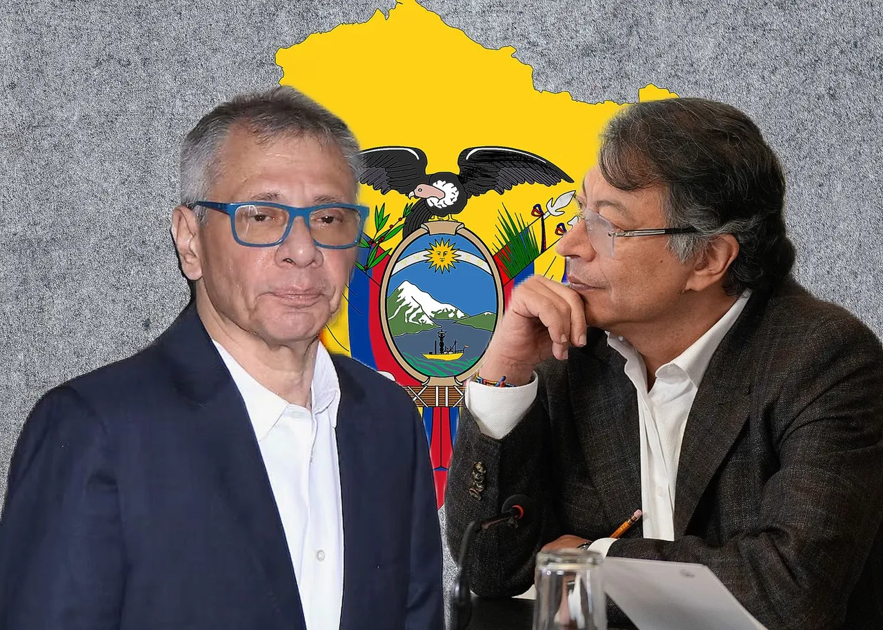Jorge Glas y Gustavo Petro ¿Quién es Jorge Glas, exvicepresidente de Ecuador condenado por corrupción que Petro quiere sacar de prisión?