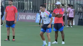 Juan Fernando Quintero Felicidad, compromiso y mucho calor: así fue el entreno de Colombia después de ‘bailar’ a Portugal