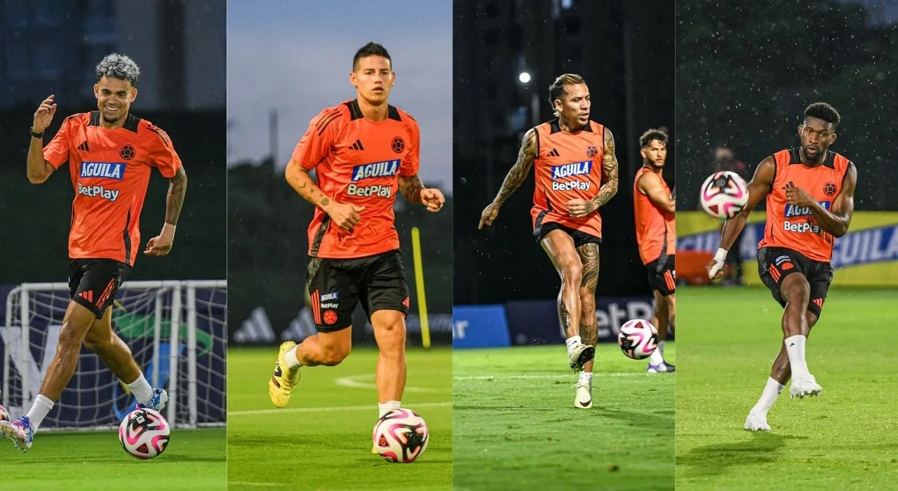Jugadores Selección Colombia en entrenamiento previo al viaje a Maturín. Selección Colombia vs. Venezuela: previa, historial y declaraciones de Néstor Lorenzo y Camilo Vargas