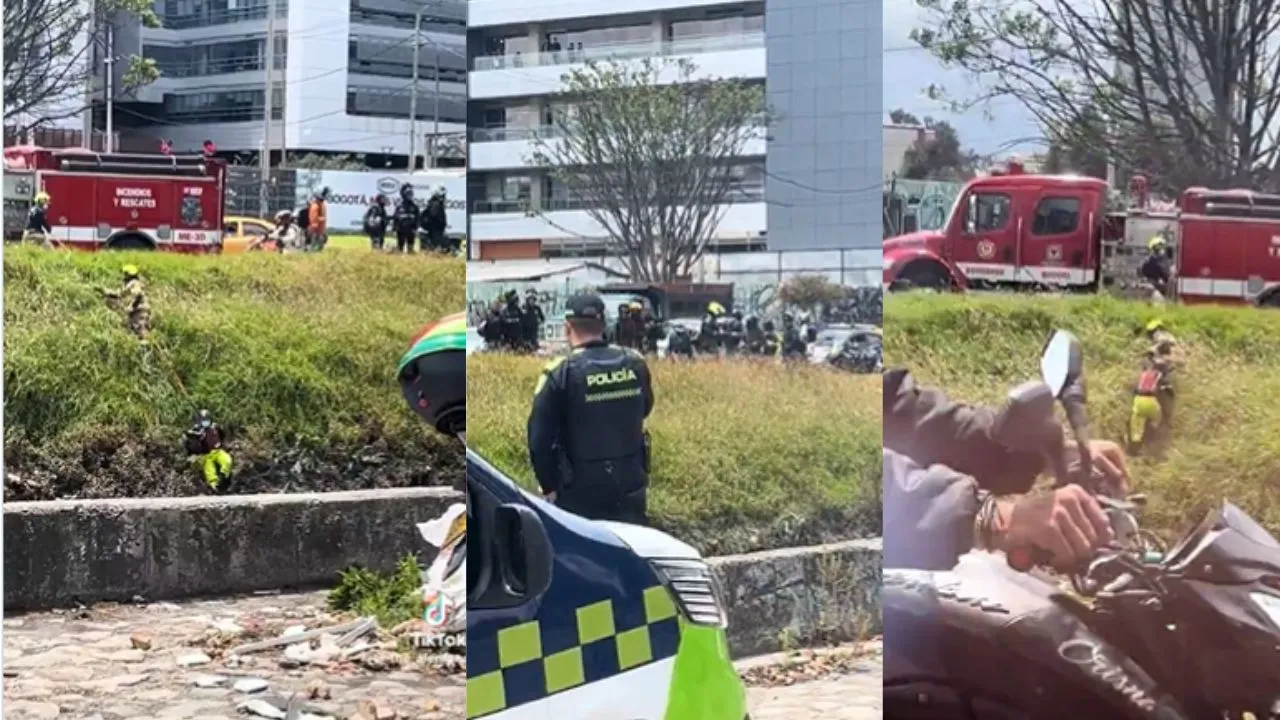 Las autoridades investigan el hallazgo de un hombre en el canal Córdoba. Video | Hallan el cuerpo de un hombre en el canal Córdoba, en el norte de Bogotá: ¿qué ocurrió?