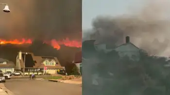 Las imágenes que ha dejado el incendio en California son dramáticas Video | Un voraz incendio forestal destruye mansiones de lujo en California