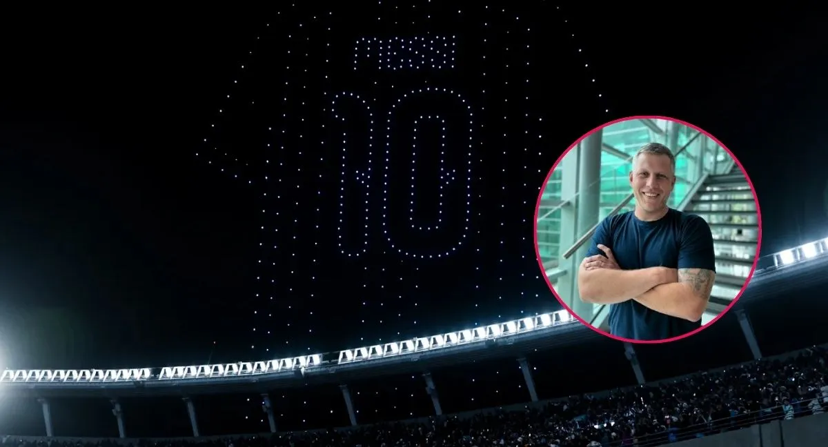 Líder de marketing de Sancor Seguros en show de Messi drones Él es Sebastián Scandolo, la cabeza de marketing de Sancor Seguros detrás de show de drones de Messi