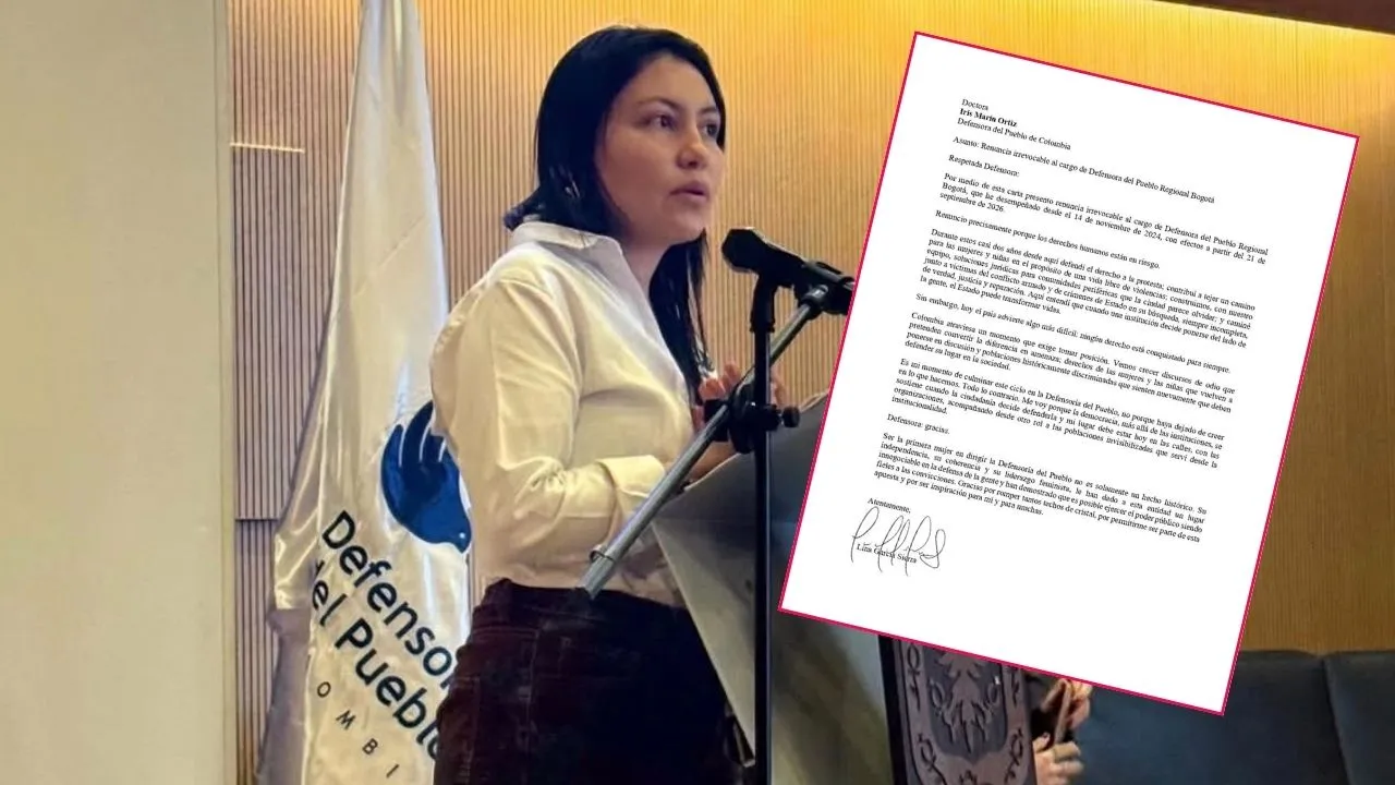 Lina García defensora del Pueblo “Renuncio porque los derechos humanos están en riesgo”: defensora del Pueblo regional Bogotá