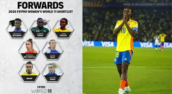 Linda Caicedo nominada al XI ideal de FIFPro 2025. Linda Caicedo vuelve a hacer historia: entre las 26 elegidas que dominan el fútbol mundial