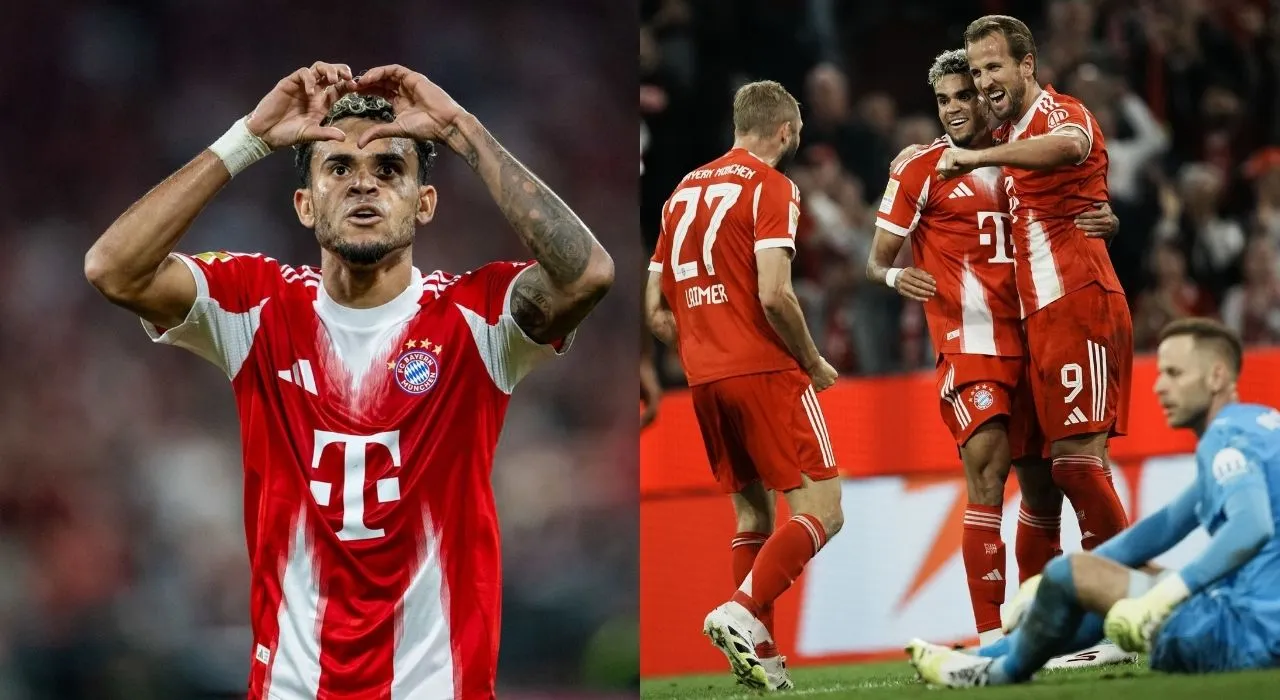 Luis Díaz debuta en Bundesliga con gol, dos asistencias y ovación en el Allianz Arena. Luis Díaz debutó con gol y dos asistencias en la Bundesliga: Bayern goleó 6-0 a Leipzig