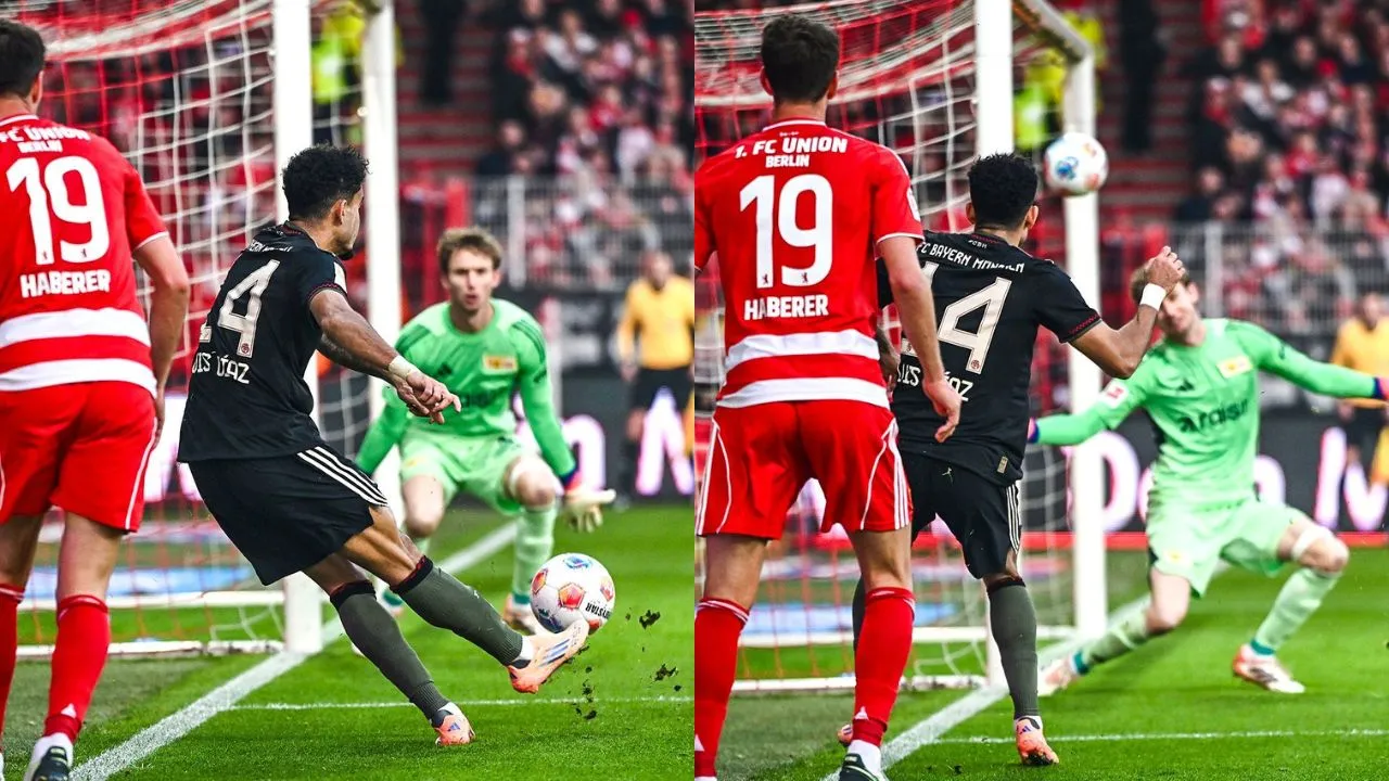 Luis Díaz define para el empate del Bayern ante Union Berlin. Luis Díaz deslumbra en la Bundesliga con golazo ante Union Berlin