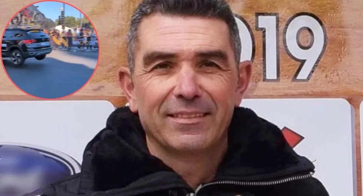 Lute Anguita Expulsaron del Mundial de ciclismo a DT de España por volar con su carro y exponer a aficionados