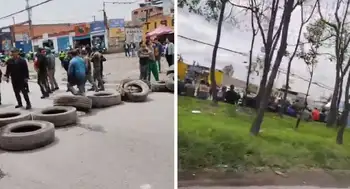 Manifestación calle 13 Bloqueo total en la calle 13 hoy: manifestación impide el ingreso a Bogotá por Fontibón