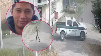Manuel Sebastián Guerra Avellaneda e imágenes del barrio San Luis en Choachí, Cundinamarca Chocan versiones entre Policía y familia de joven quemado en instalación oficial de Choachí, Cundinamarca