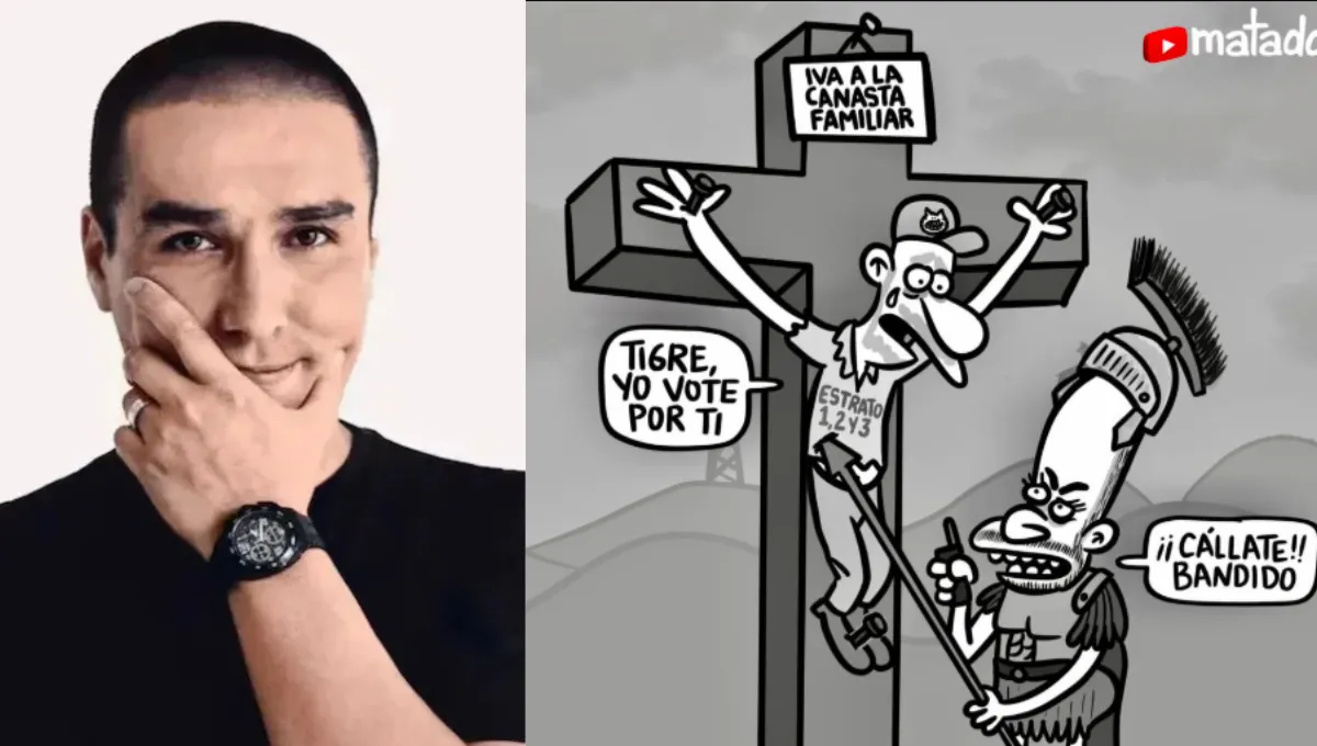 Matador publicó una caricatura sobre Abelardo De la Espriella y el IVA. 'Matador' lanza nueva pulla a Abelardo De La Espriella con su caricatura '¡I.V.A. Cristo Rey!'