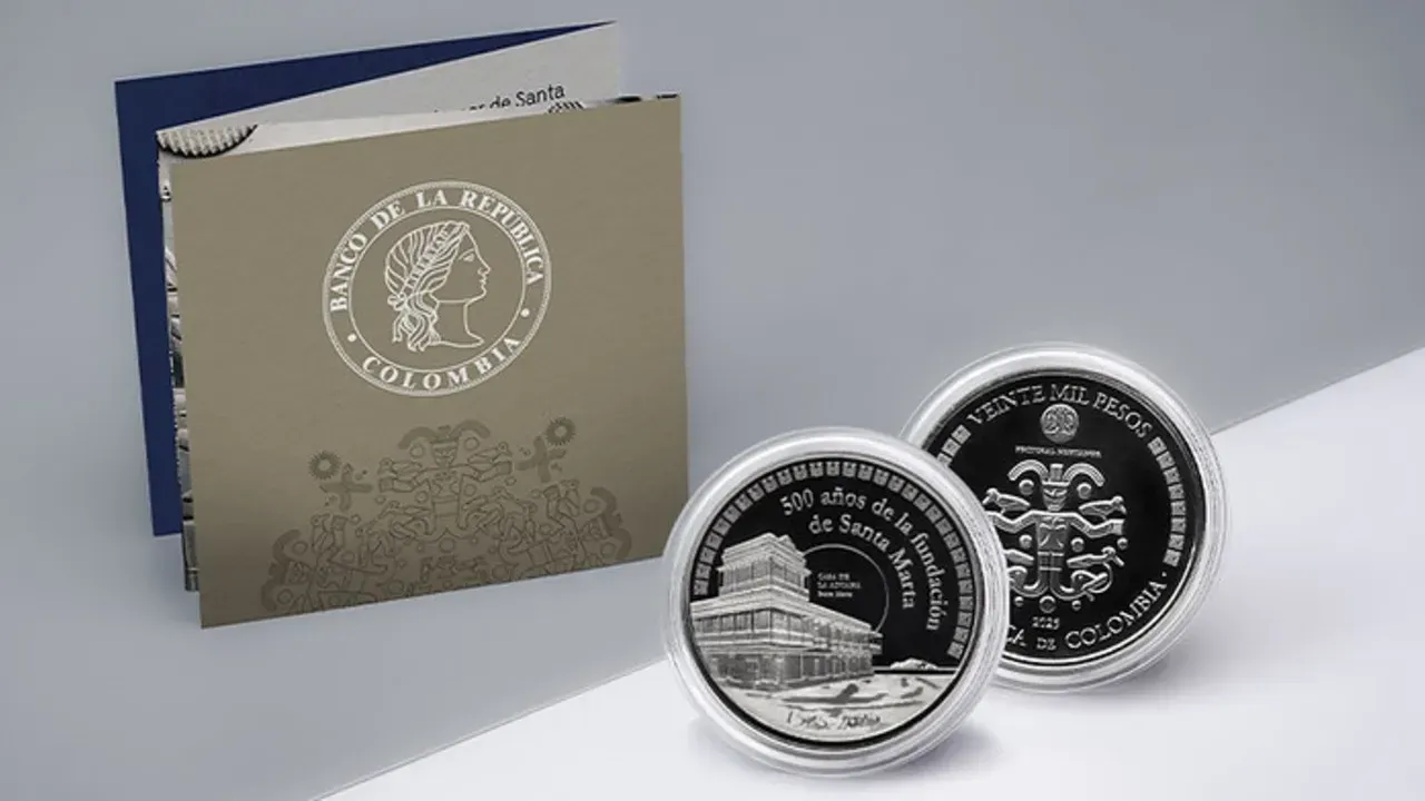 Moneda conmemorativa de Santa Marta Esta es la nueva moneda conmemorativa del Banco de la República