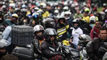 Motociclistas convocaron protestas Regreso tortuoso a casa para millones de habitantes de Bogotá: Alcaldía y moteros no ceden