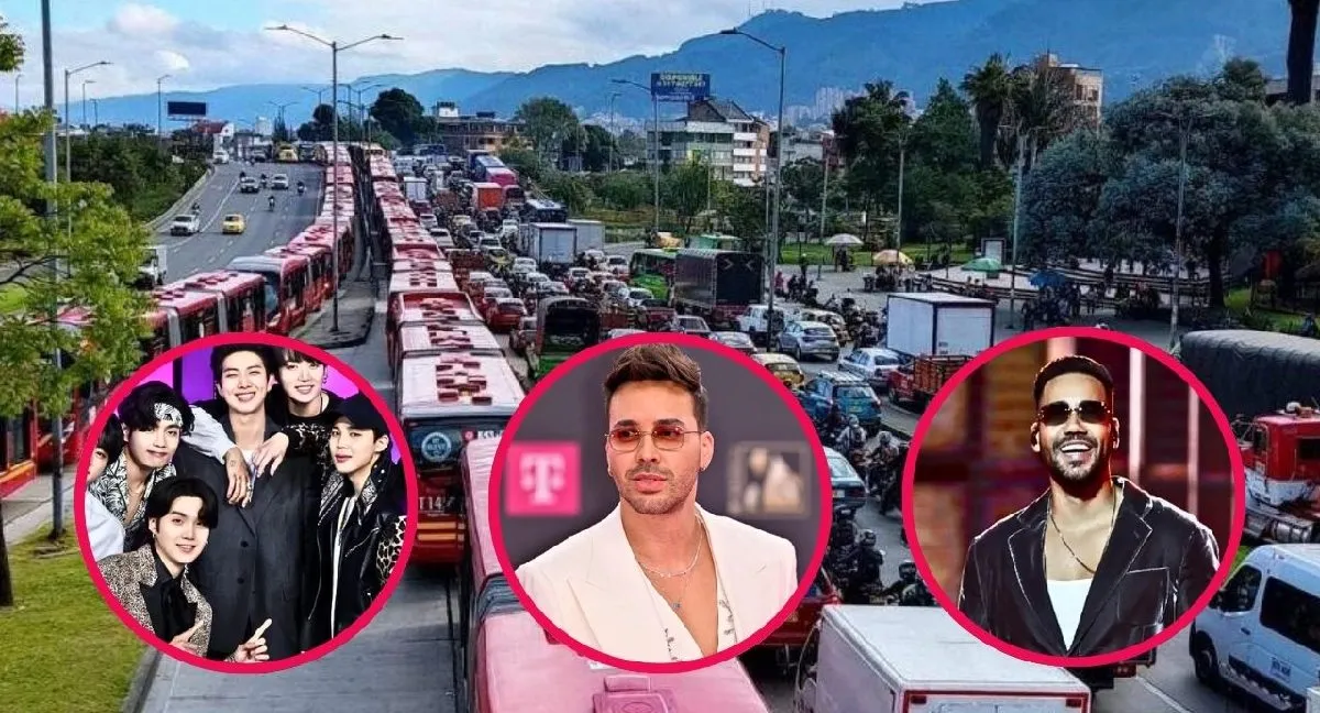 Movilidad BTS BTS, Romeo Santos y Prince Royce pondrán a prueba hoy la movilidad en Bogotá: estos son los cierres