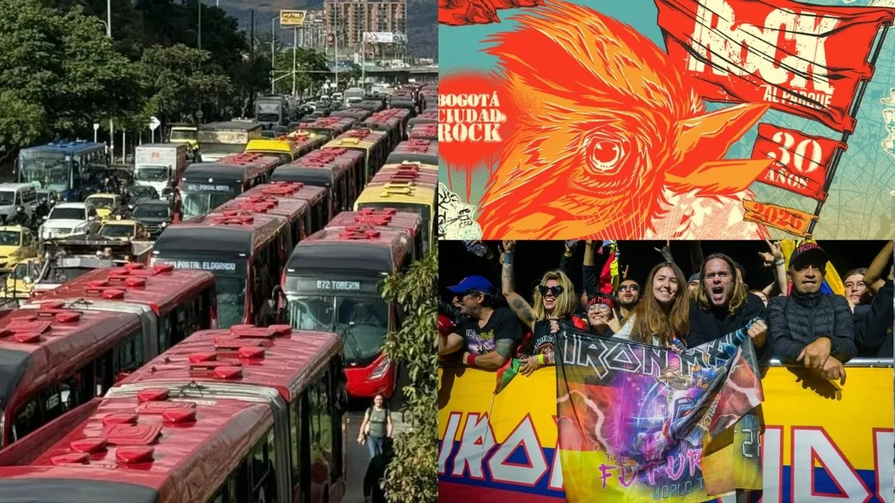 Movilidad Rock Pogo, música ¿y trancón? Rock al Parque, Iron Maiden y SOFA ponen a prueba la movilidad de Bogotá