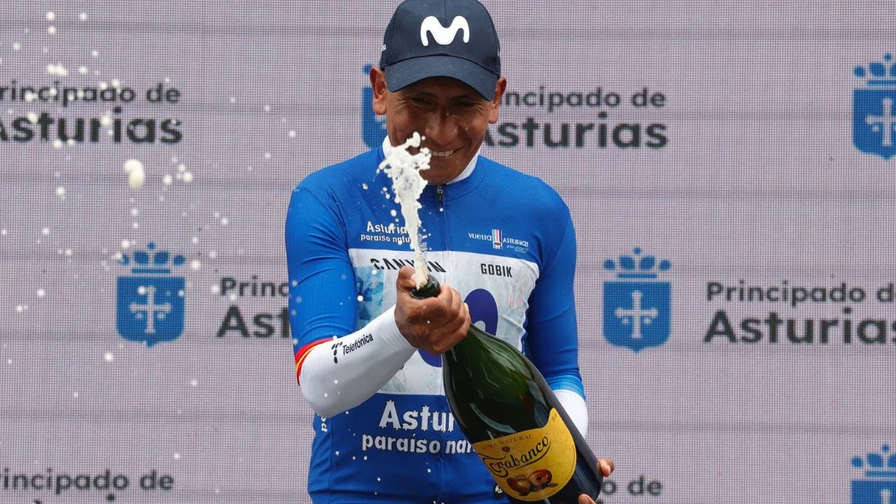 Nairo Quintana Y un día Nairo Quintana volvió a sonreír: campeón de la Vuelta a Asturias 2026