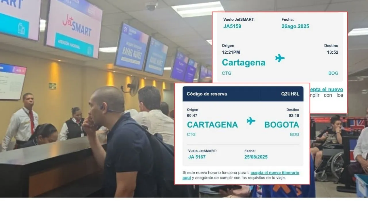 Pasajeros de vuelo de JetSMART Cartagena - Bogotá ¿Quién controla las aerolíneas de bajo costo en Colombia?: Denuncian supuesto abuso de una compañía aérea