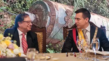 Petro Noboa Petro confirma que bomba hallada en frontera es de Ecuador y anuncia 'nota de protesta'