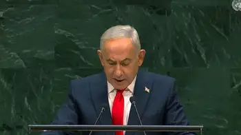 Primer ministro Benjamin Netanyahu empezó a hablar en la ONU tras un fuerte choque Choque en la ONU por intervención de Netanyahu: "Si hay otros cobardes morales, retírense"